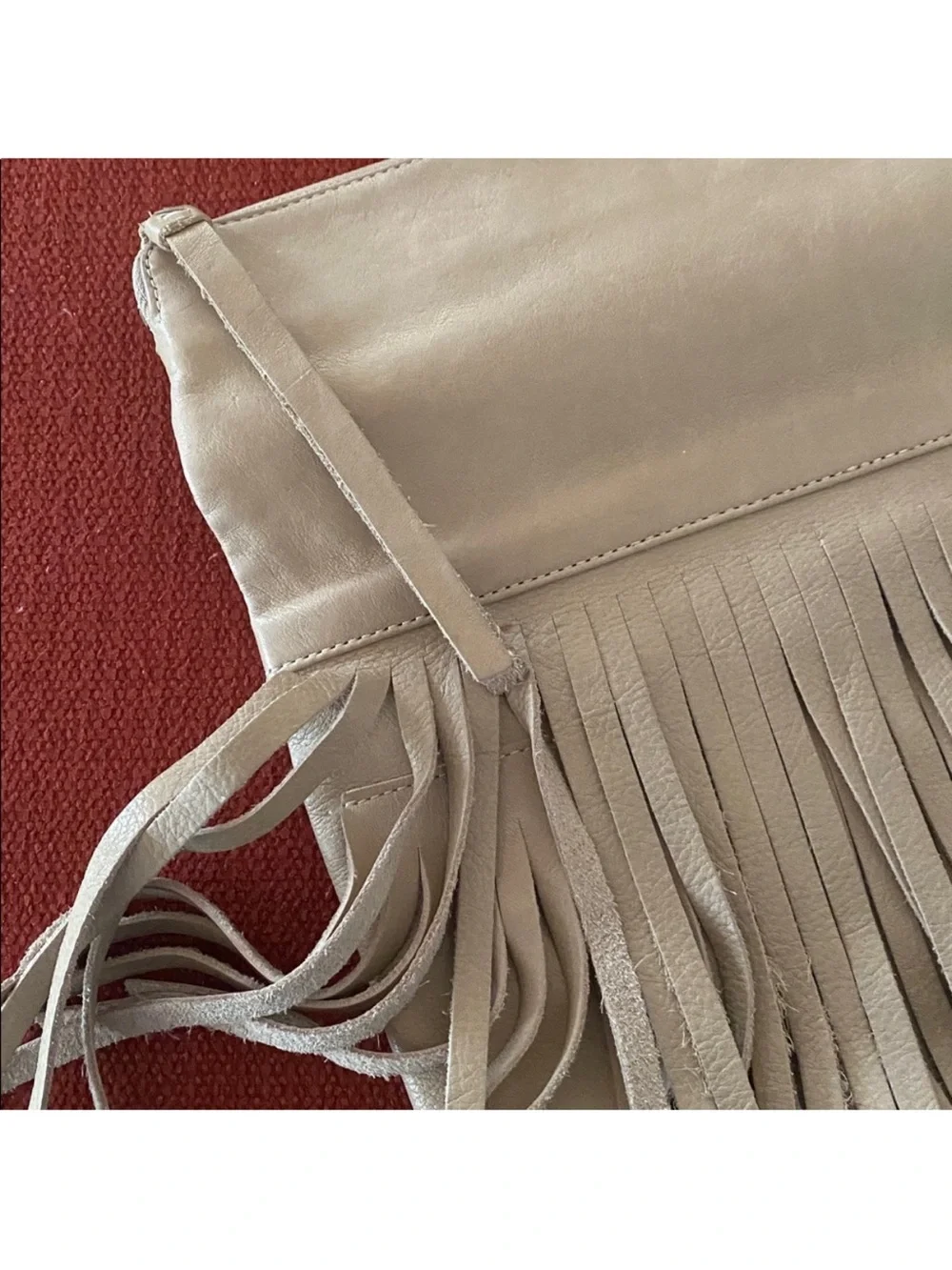 B-Low the Belt suede fringe clutch